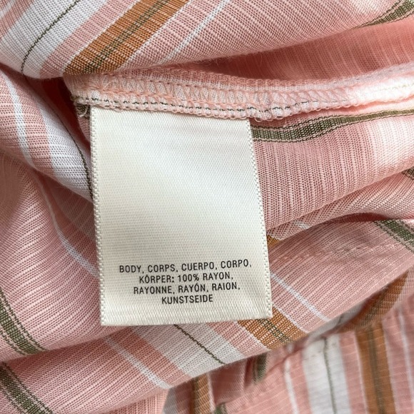 Anthropologie Maeve Brenda Peasant Top Blouse in Pink Stripes, Size XS - Picture 13 of 16